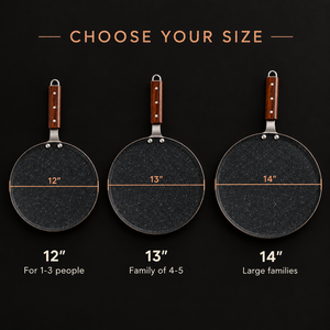 Tawaana tawa size guide 12, 13 and 14 inch