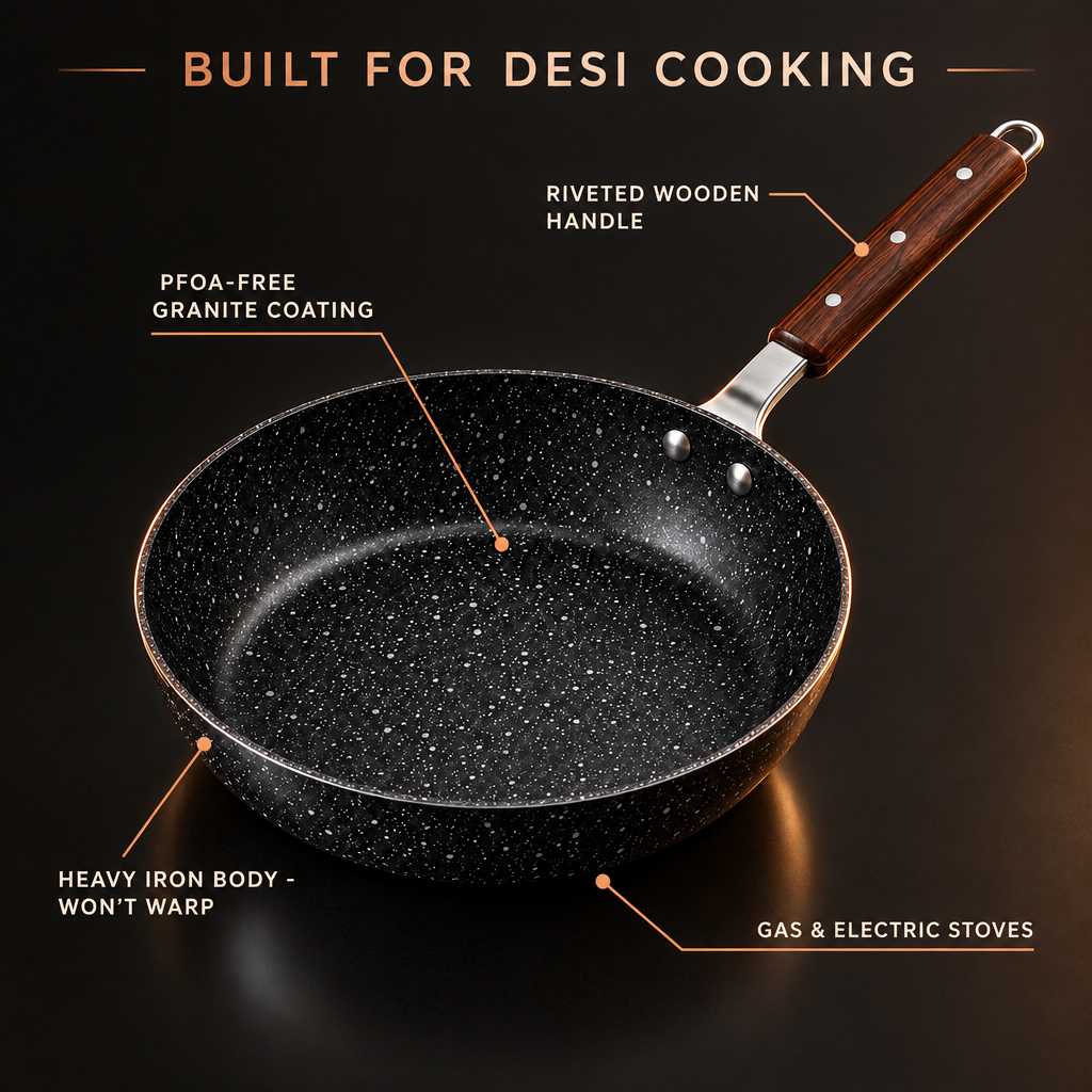 Tawaana non-stick fry pan features