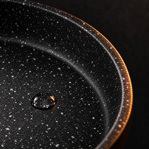 Granite non-stick coating close up