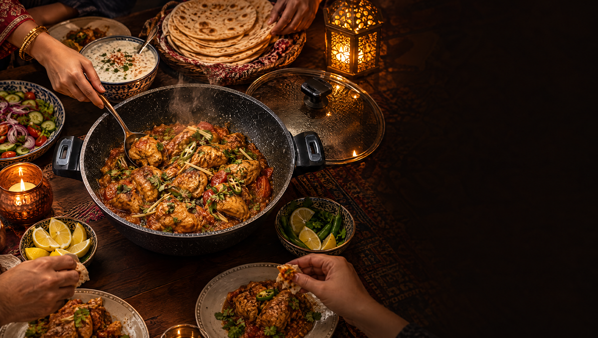 Family dinner served from Tawaana karahi