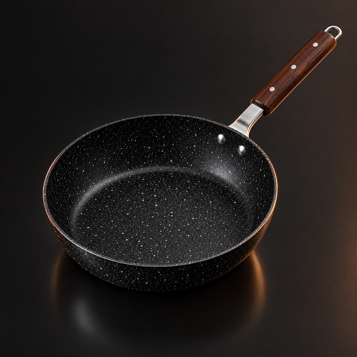 Tawaana non-stick fry pan with wooden handle