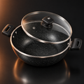 Tawaana non-stick karahi with glass lid